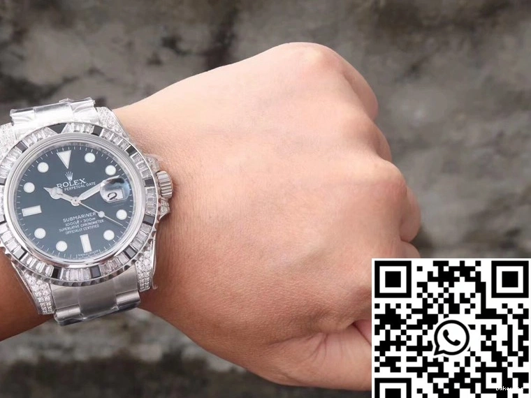 Customized Date Submariner Edition Black Diamond GS Rolex 116610LN Dial Factory 0421